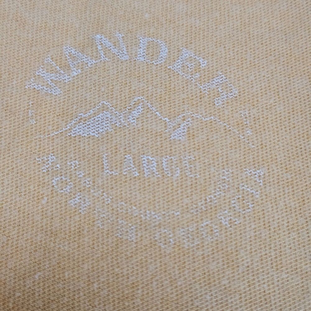 Wander North Georgia Tank Top Unisex Sz L Yellow Hiking Walking Outdoors - Picture 3 of 9